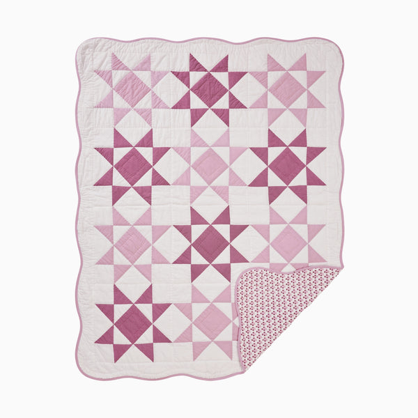 Pattern #5 : Stitching Reversible Floral Patchwork Quilted Throw Pink :  : Home & Kitchen